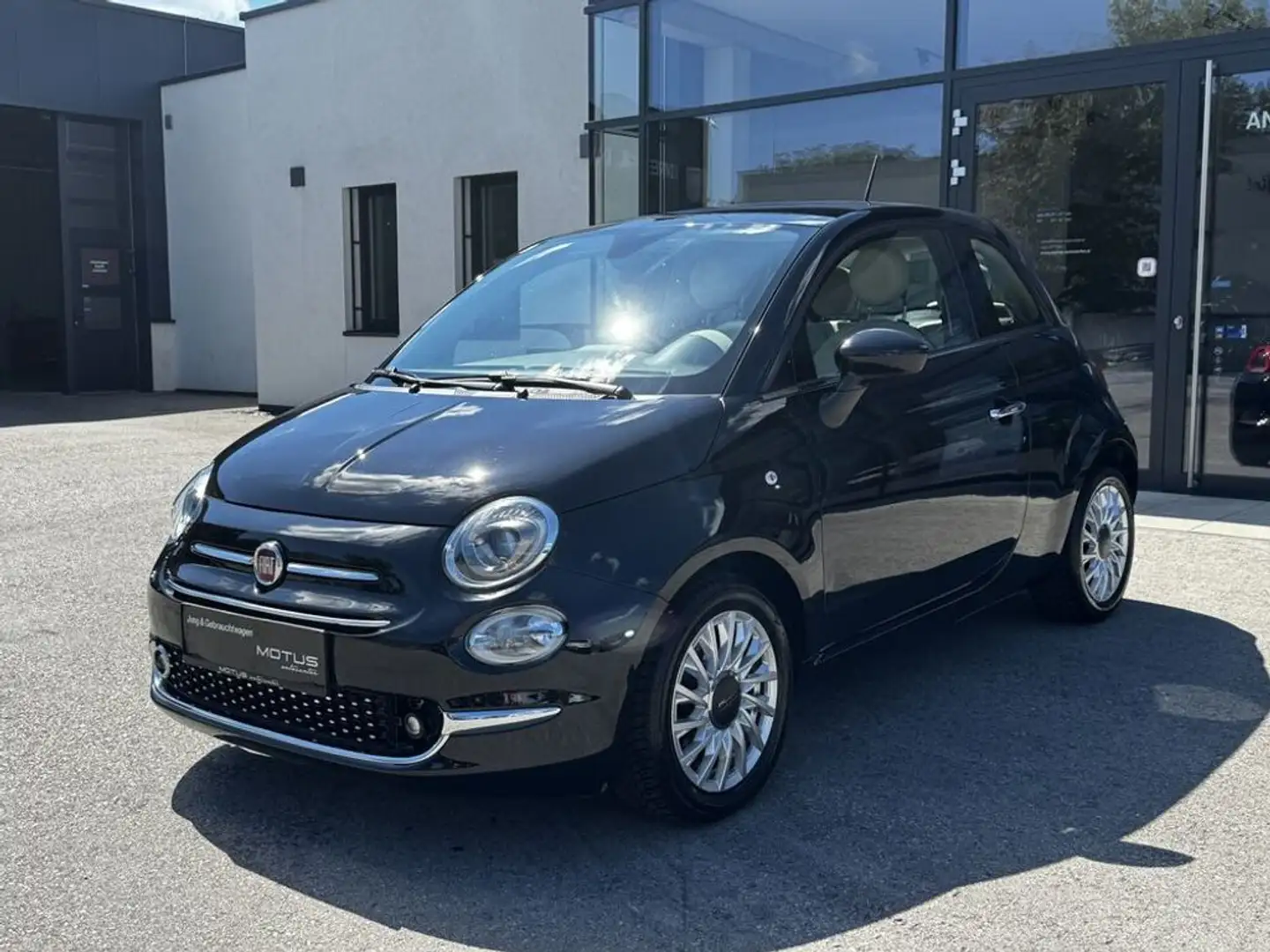 Fiat 500 Lounge Glasdach, Klima Schwarz - 1