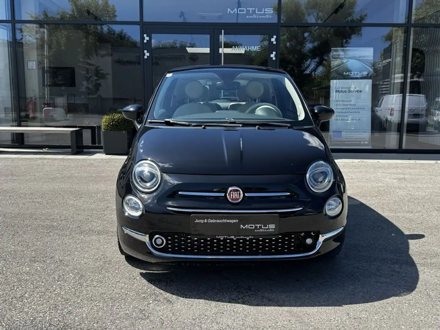 Fiat 500 Lounge Glasdach, Klima Schwarz - 2
