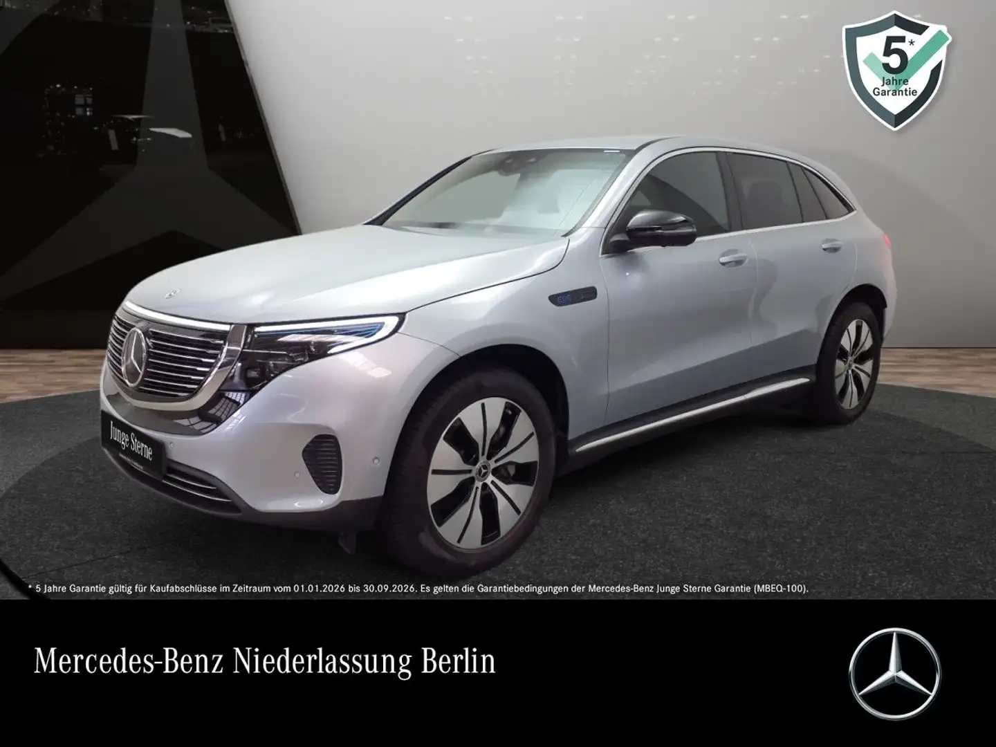 Mercedes-Benz EQC 400 4M 360+MULTIBEAM+FAHRASS+KEYLESS Silber - 1