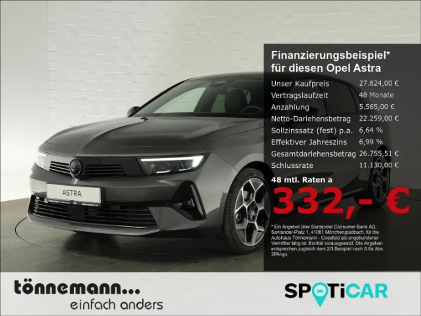 Opel Astra L LIM GS HYBRID eDCT+AHK+LED MATRIX+NAVI+360 GRAD Grau - 1