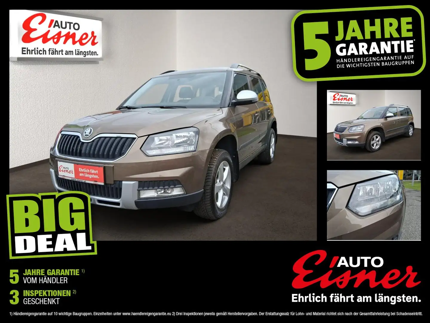 Skoda Yeti OUTDOOR 2.0 TDI SCR 4x4 A Allrad Braun - 1