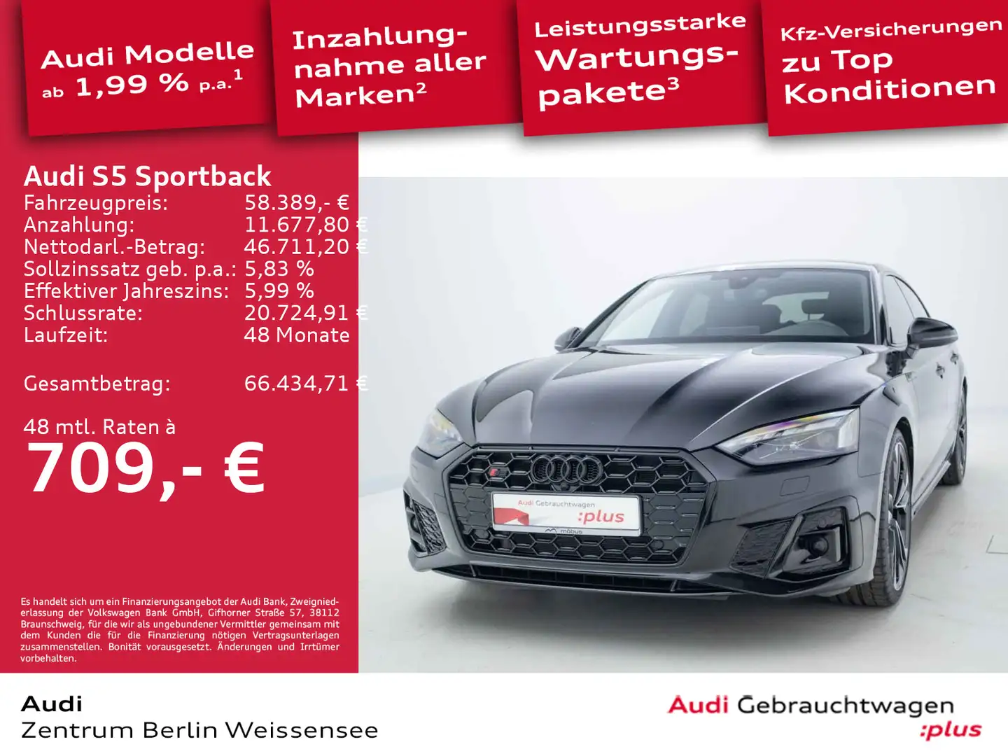 Audi S5 3.0 TDI TIPT*QU*EDITION*MATRIX*RFK* Schwarz - 1
