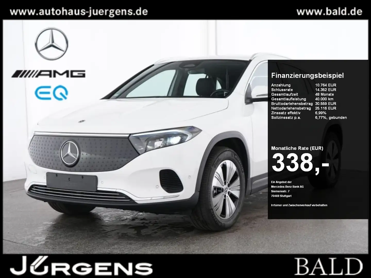 Mercedes-Benz EQA 300 4M Progressive/LED/Cam/AHK/Distr/Winter Weiß - 1