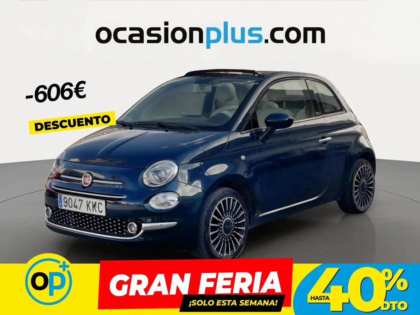 Fiat 500C 1.2 Lounge Azul - 1