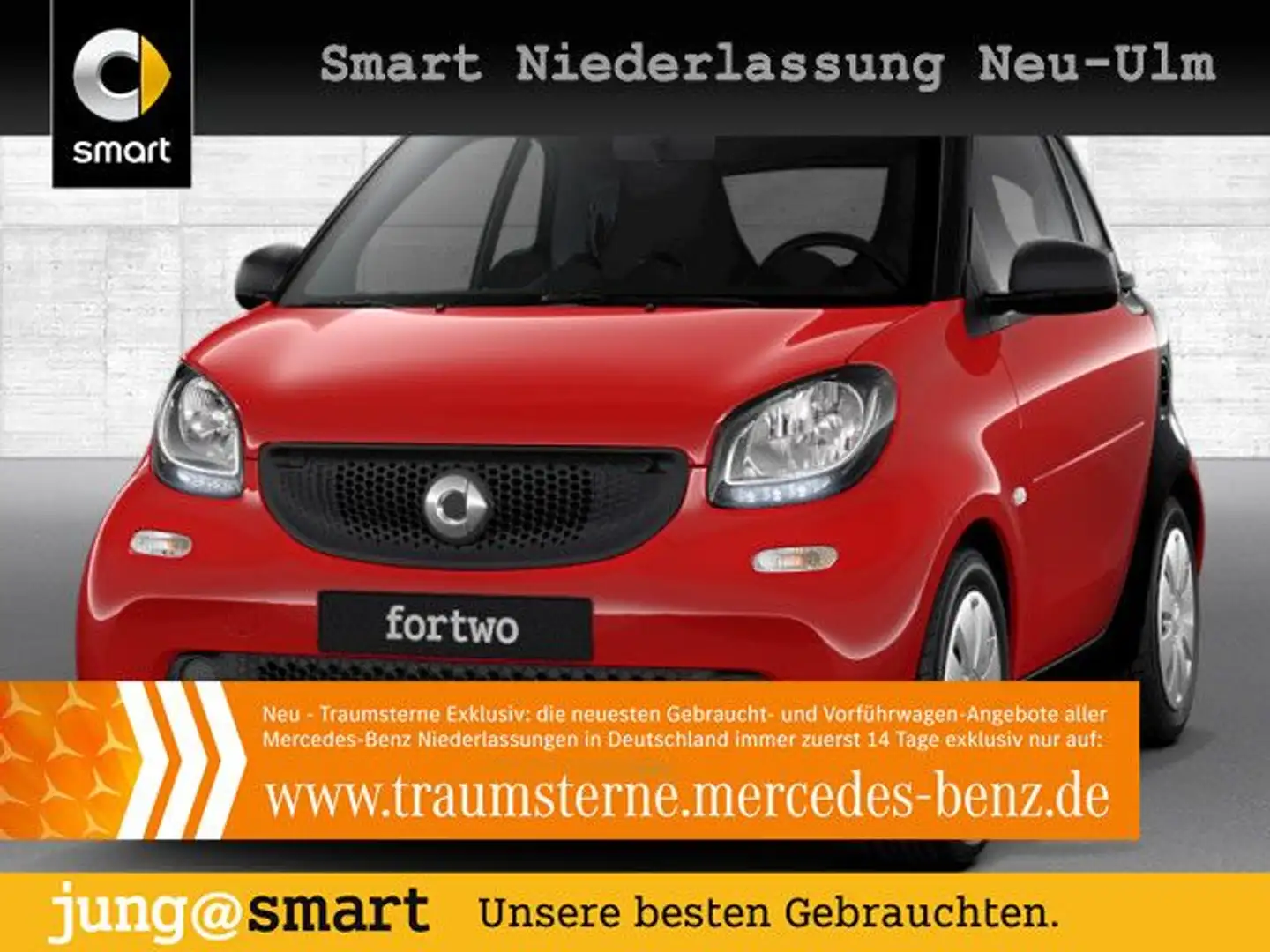 smart forTwo coupé 52kW DCT cool&Audio SHZ Direktlenkung Rot - 1