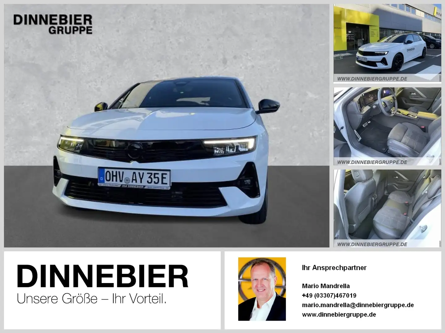 Opel Astra GS Plug-In-Hybrid LED+Kamera+Navi Blanco - 1