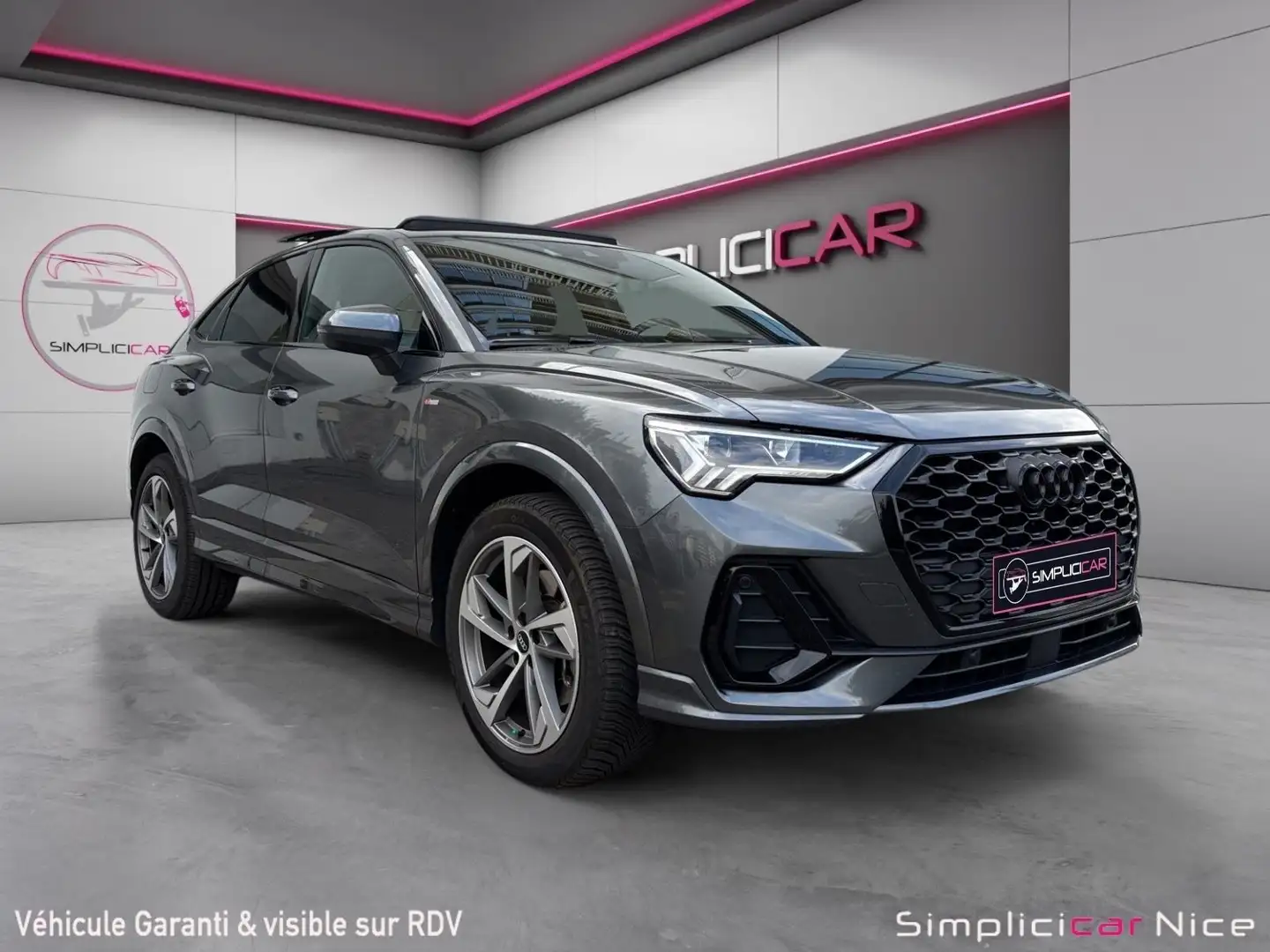 Audi Q3 Q3 Sportback 45 TFSIe 245 ch S tronic 6 S line Gris - 1