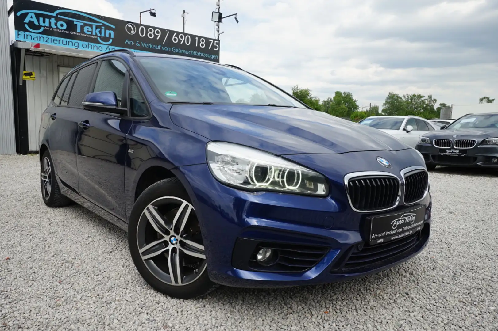 BMW 218 Gran Tourer Sport Line Aut. |Allwetter| Bleu - 1