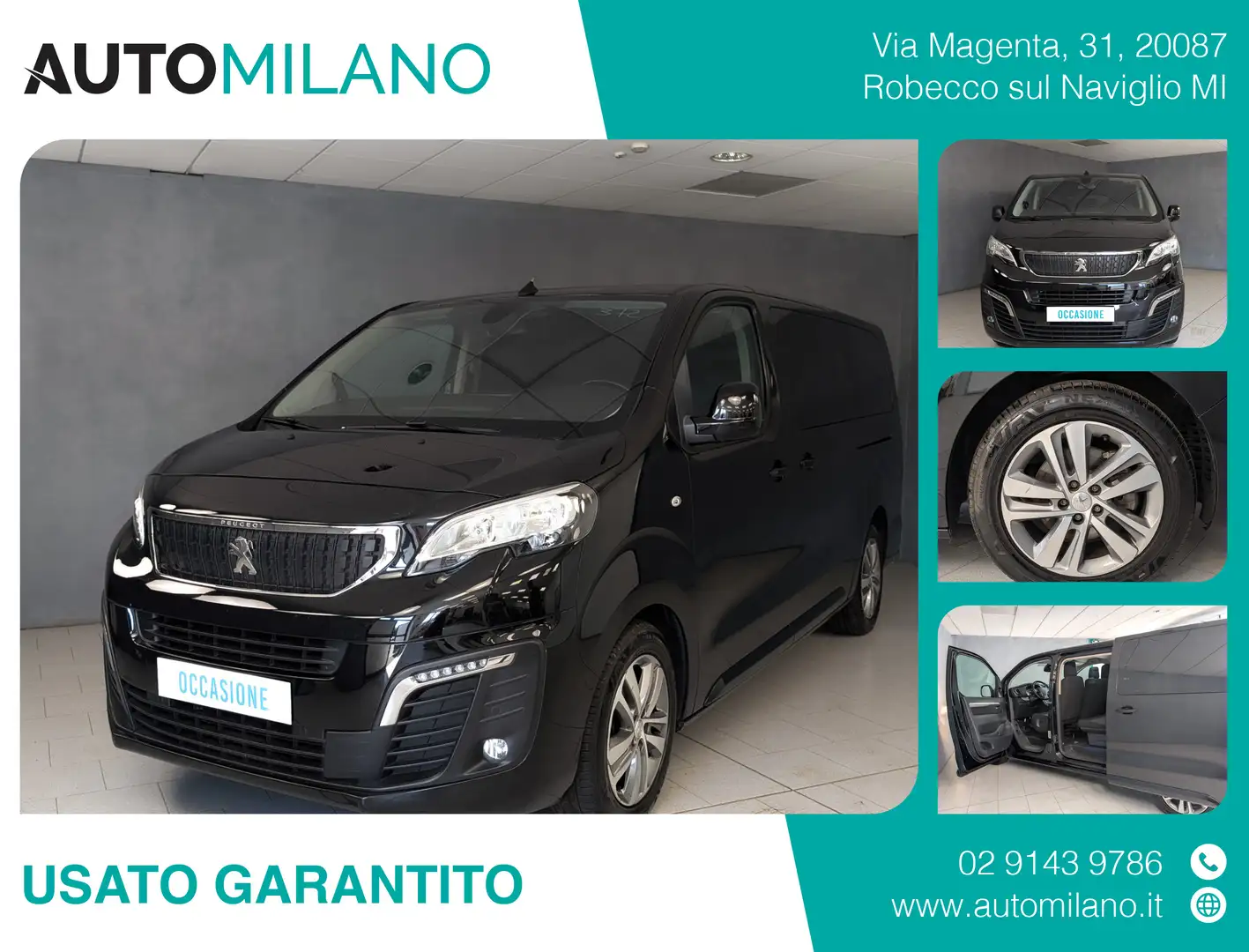 Peugeot Traveller 2.0 BLUEHDI 180CV EAT8 BUSINESS LONG Noir - 1