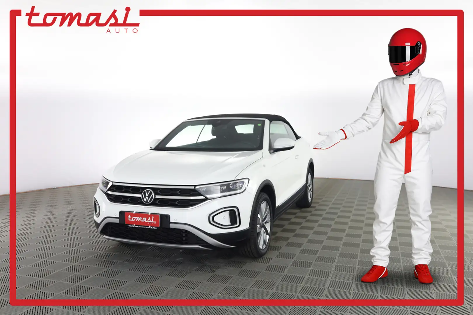 Volkswagen T-Roc VOLKSWAGEN T-Roc Cabriolet 1.0 TSI Style Bianco - 1