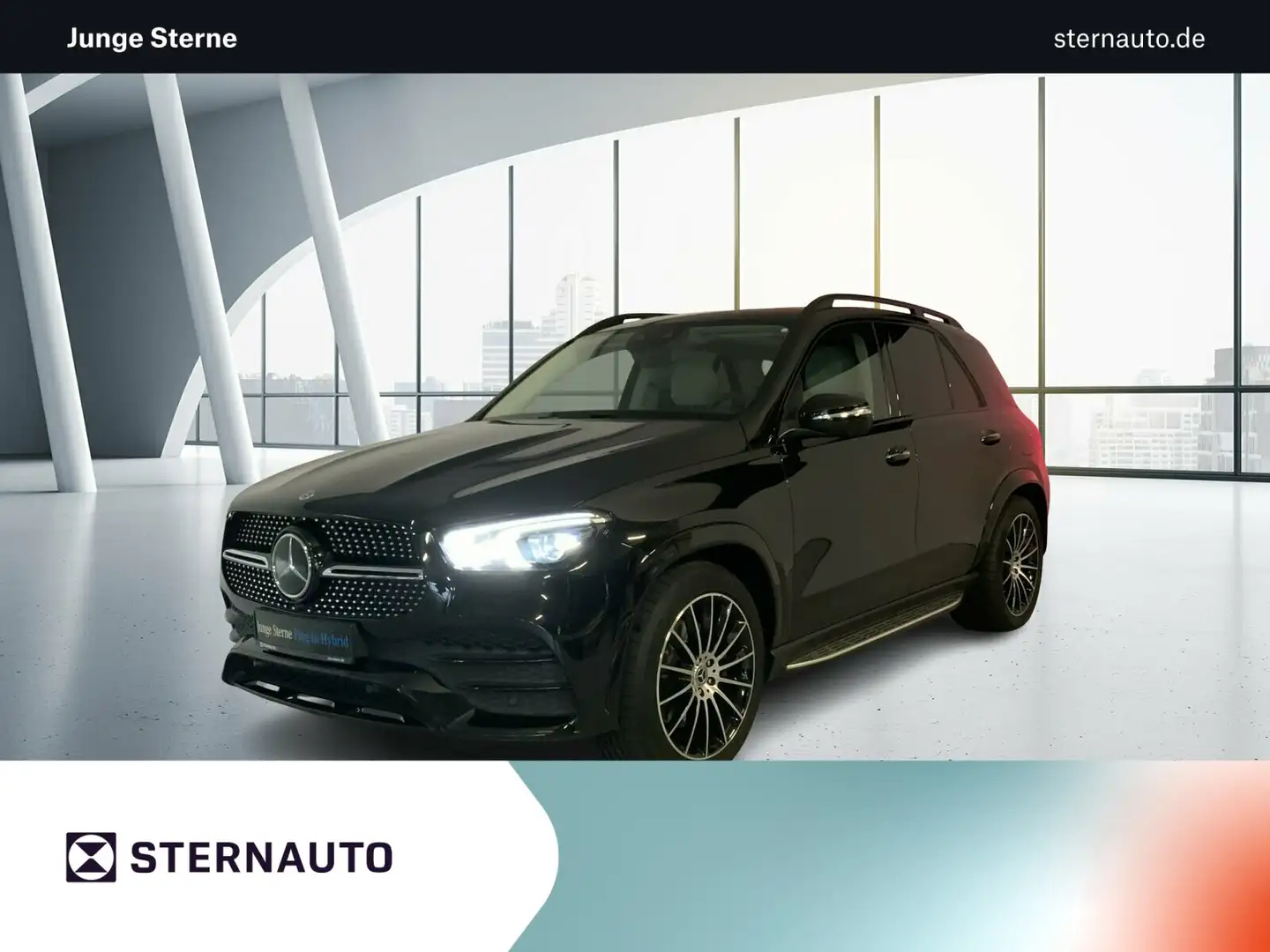 Mercedes-Benz GLE 350 GLE 350 de 4M AMG Night DISTRO Pano HUD 360Kam Schwarz - 1