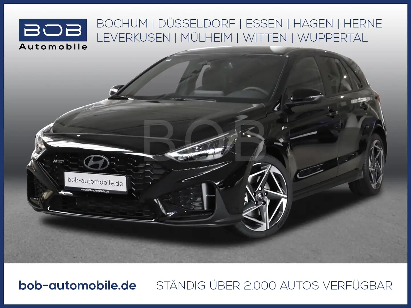 Hyundai i30 1.5 T-GDI 48V 7-DCT 2WD N LINE SHZ PDC Schwarz - 1