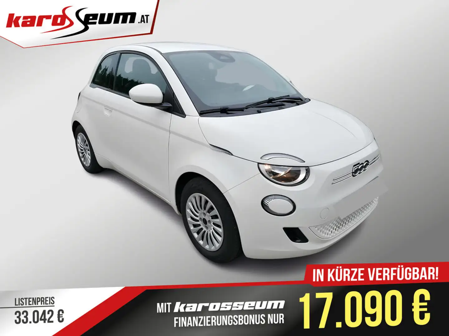 Fiat 500e 42 kWh *TEMPO*VKZ*SPUR*TOUCH*LED* Weiß - 1
