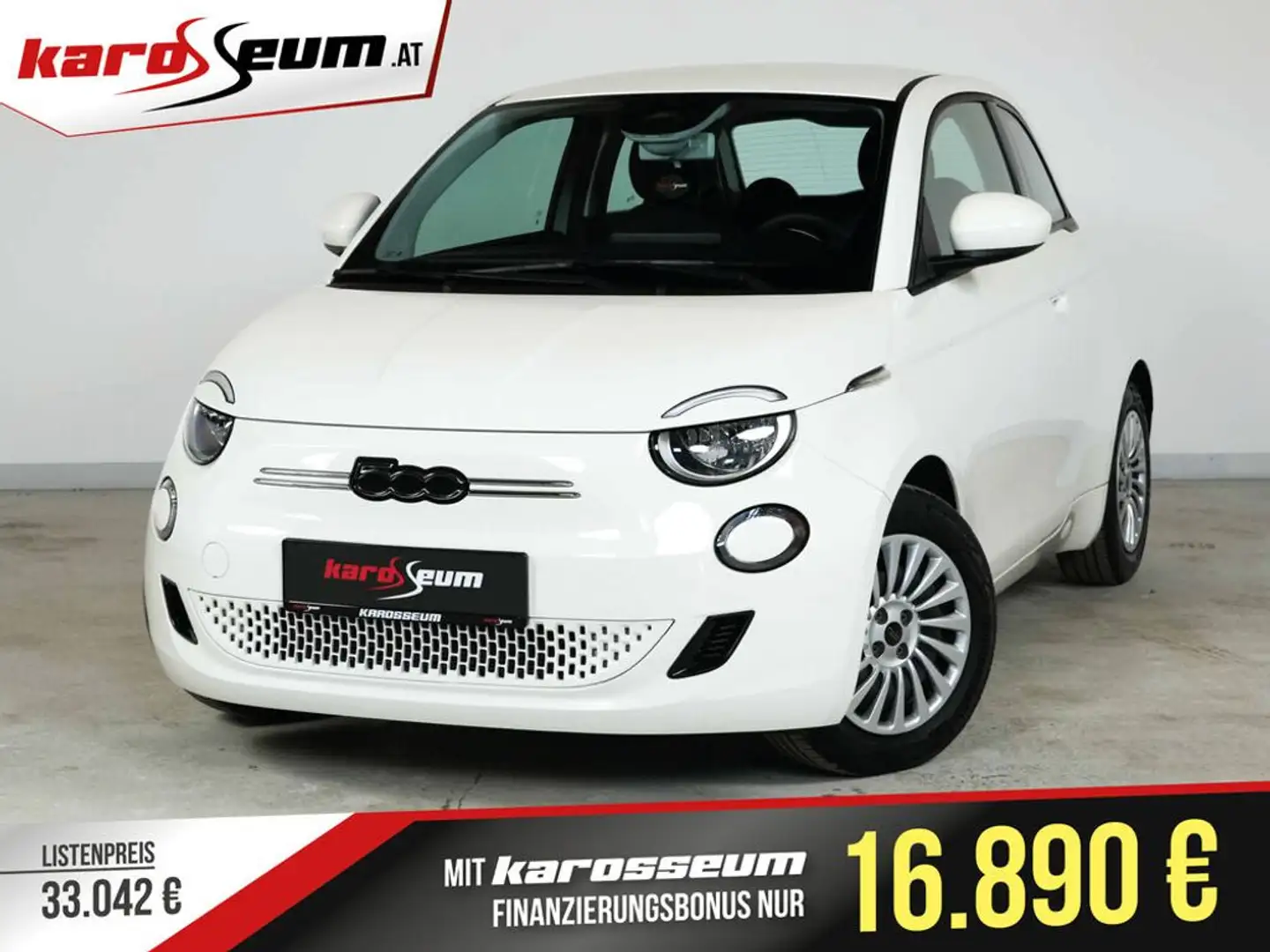 Fiat 500e | WENIG KM | 42kWh | Assistenz | Tempomat Weiß - 1
