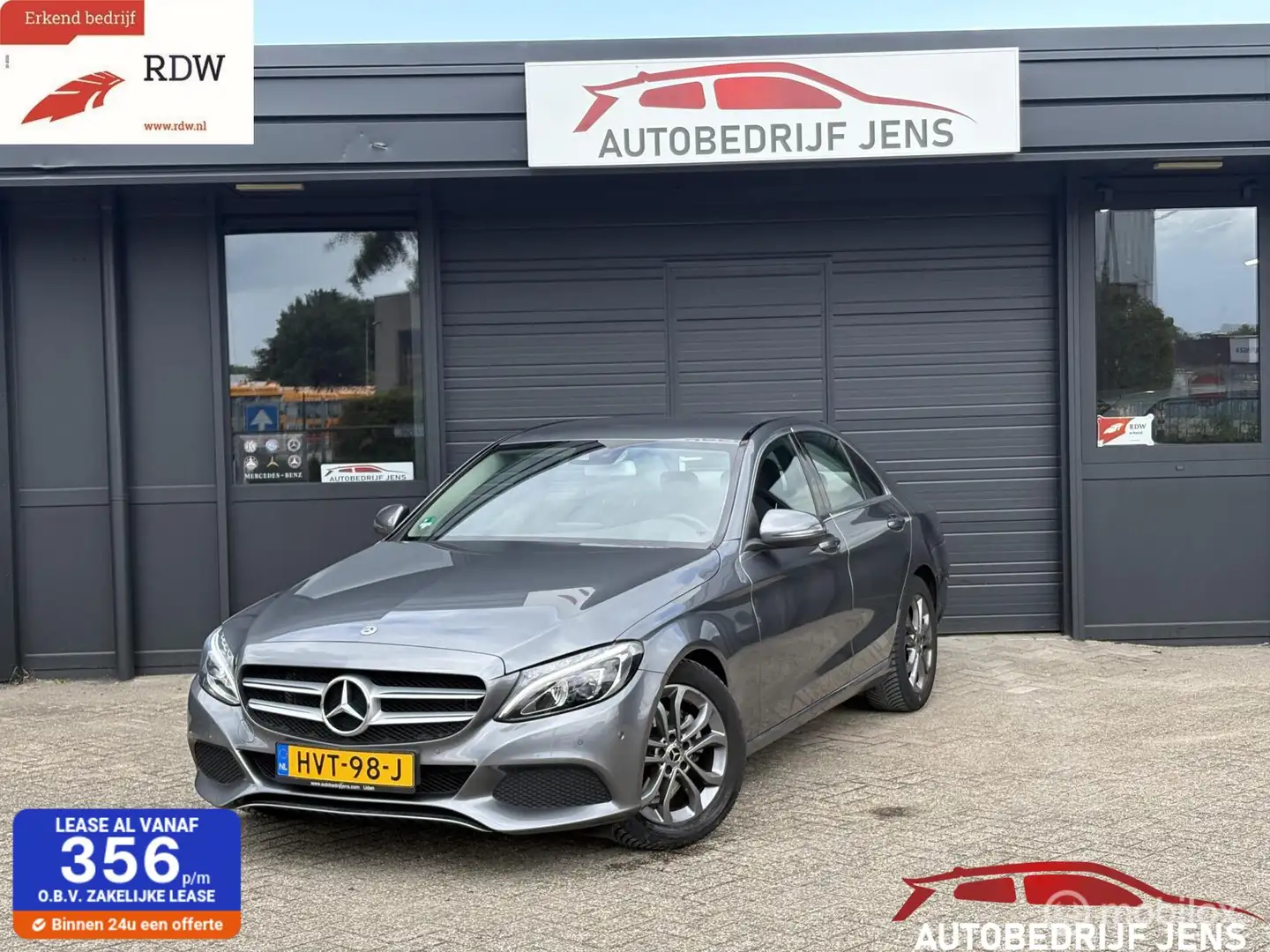 Mercedes-Benz C 180 Bsns Sol. | 6mnd Garantie Gris - 1