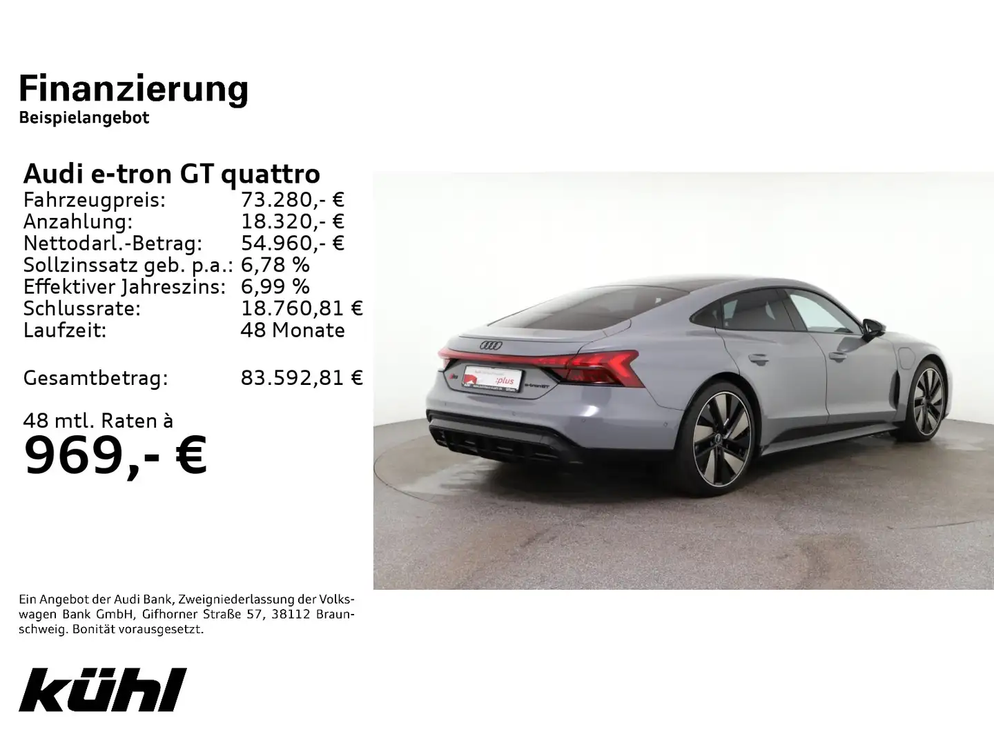 Audi e-tron GT e-tron GT RS Q Restwertabsicherung LED ACC B&O H Brun - 2