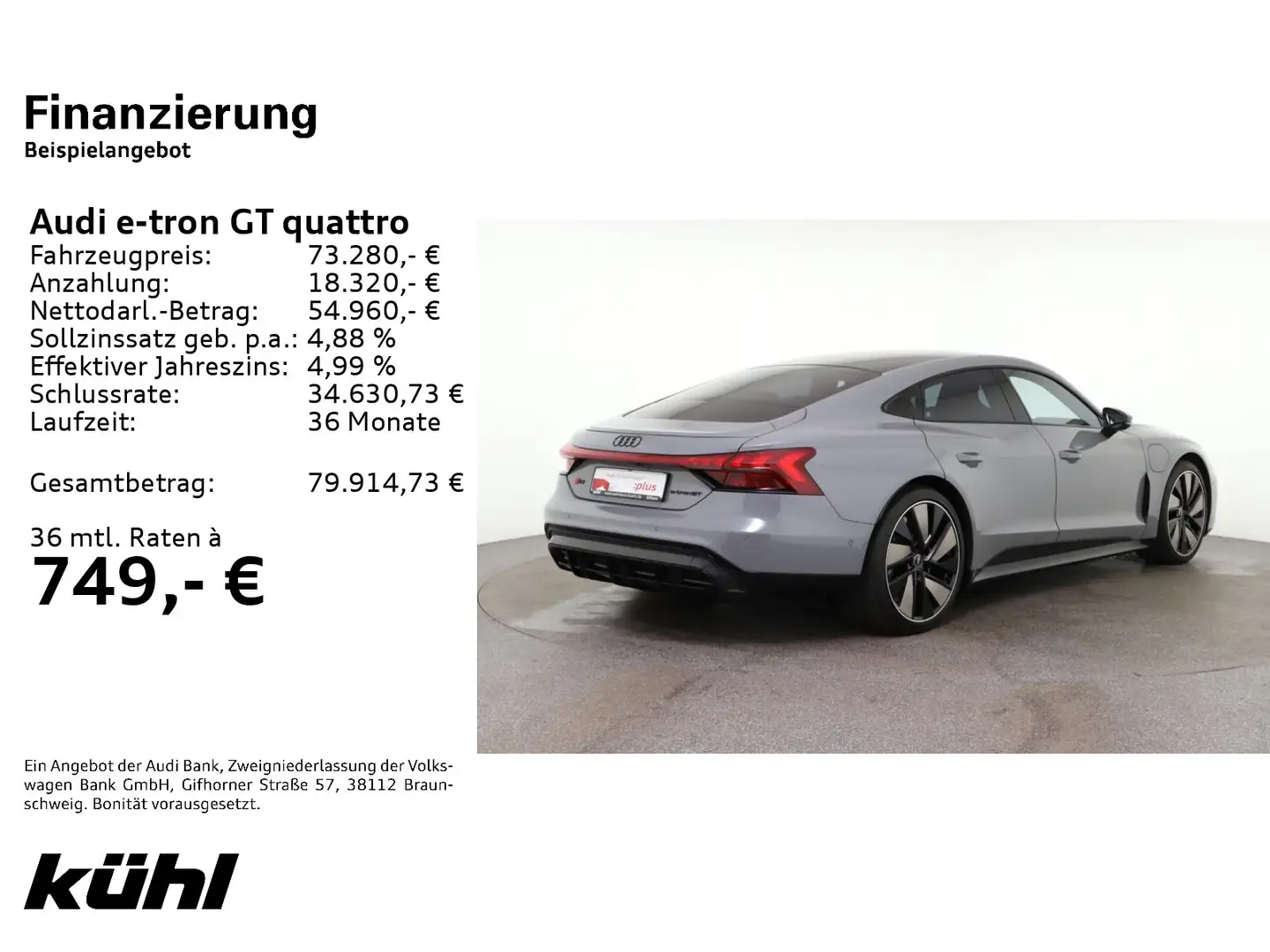 Audi e-tron GT e-tron GT RS Q Restwertabsicherung LED ACC B&O H Braun - 2