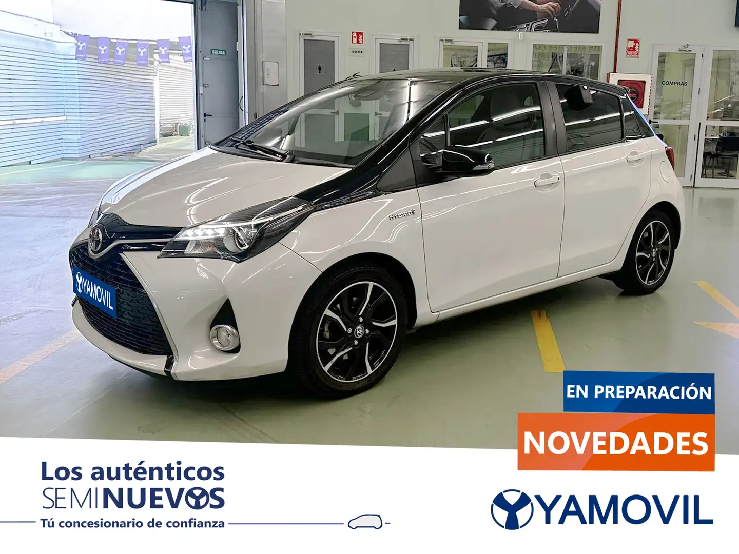 Toyota Yaris 100H 1.5 Feel! Blanco - 1