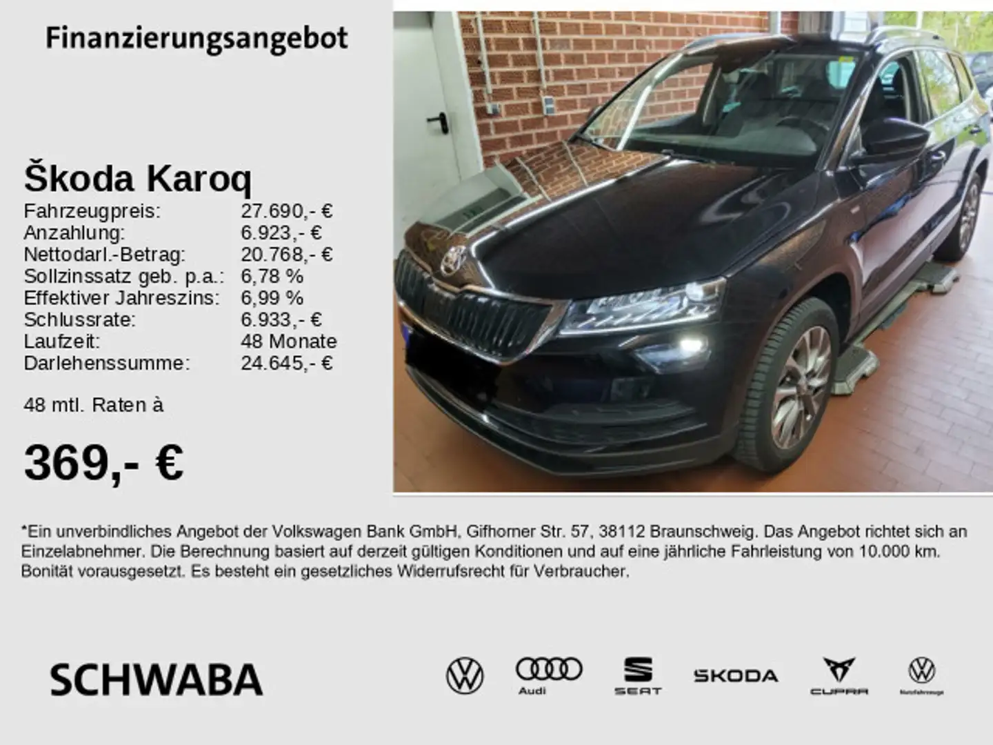 Skoda Karoq Clever 2.0TDI 4x4 DSG*VIRTUAL*NAVI*AHK*17" Schwarz - 1