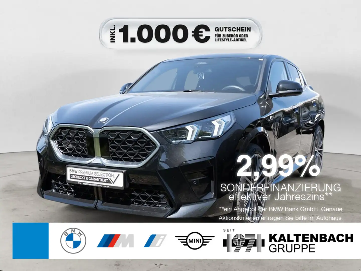 BMW X2 sDrive 20i M-Sport AHK LED AKTIVSITZE ACC Noir - 1