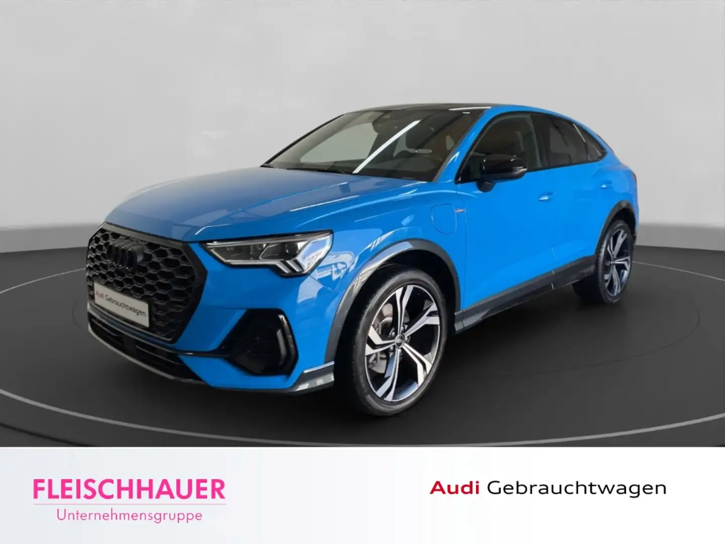 Audi Q3 45 TFSI e Sportback S line LED Keyless DAB Navi Te Blau - 1