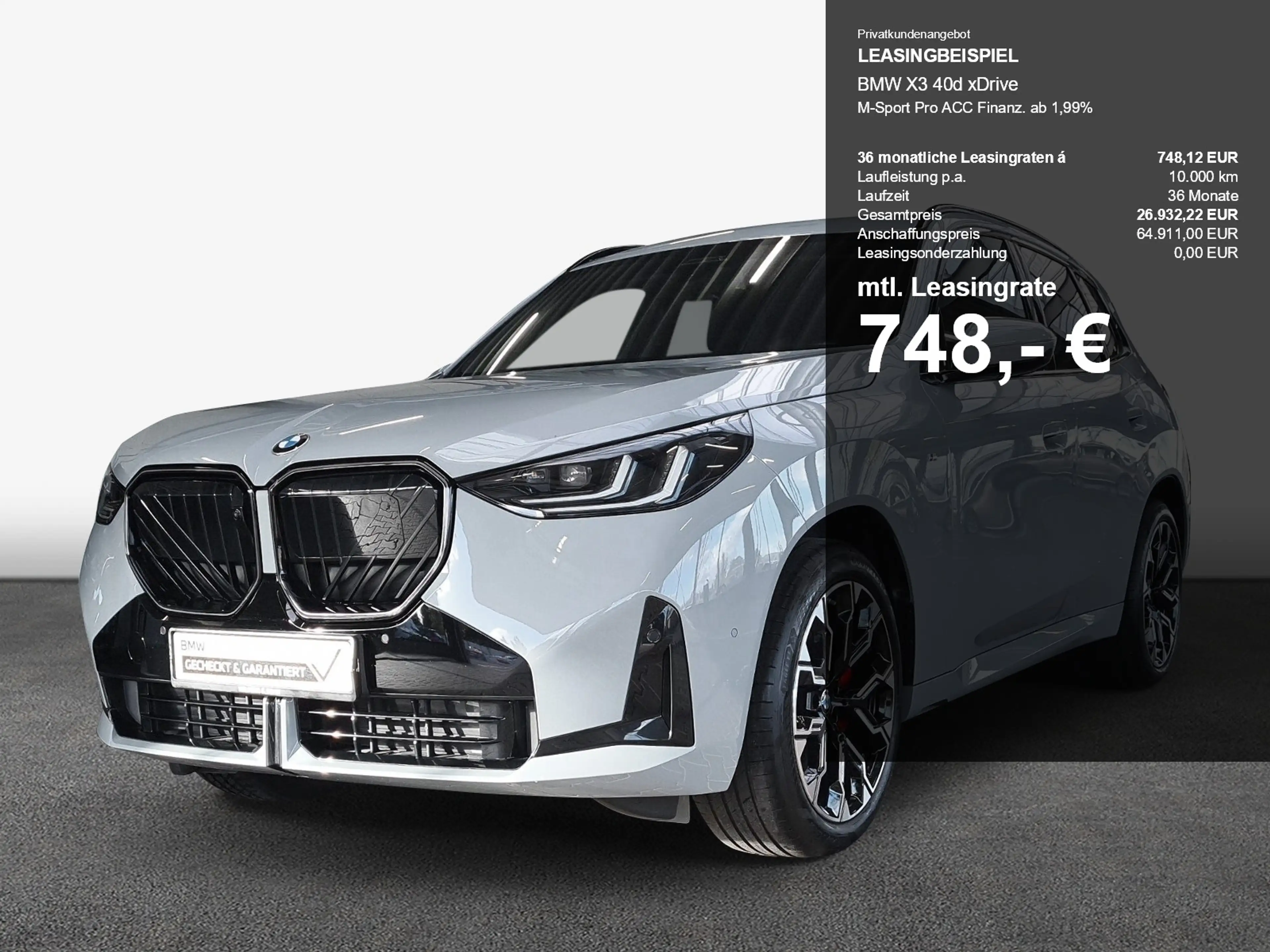 BMW X3 40d xDrive M-Sport Pro ACC Finanz. ab 1,99% — photo 2