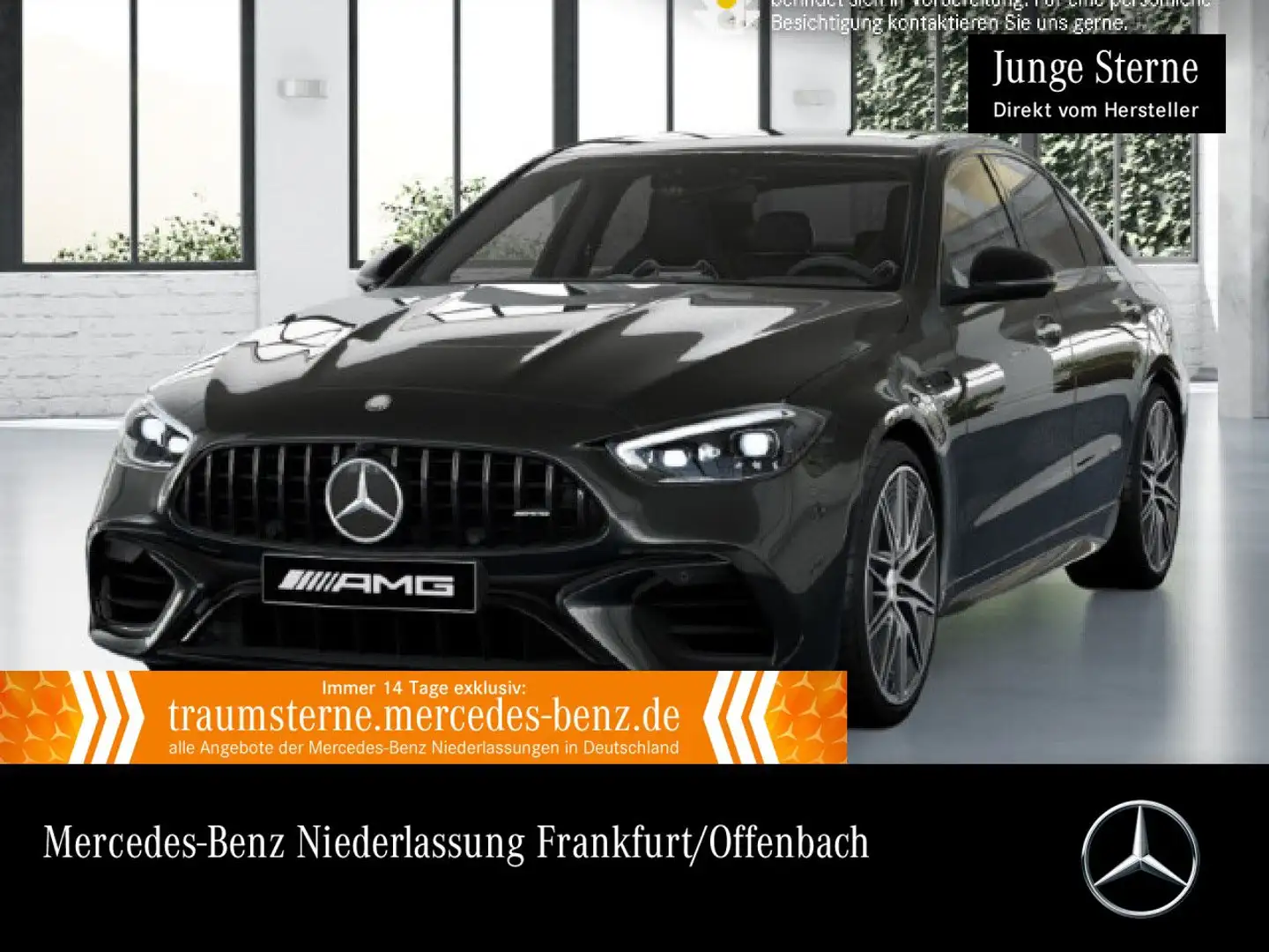 Mercedes-Benz C 63 AMG C 63 S E NIGHT+DRIVERS+360+AHK+BURMESTER+PERFSITZE Grau - 1