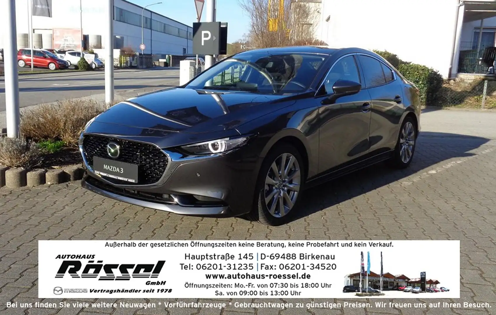 Mazda 3 2.5L e-SKYACTIV G 140PS 6AT FWD Exclusive-line Grau - 1