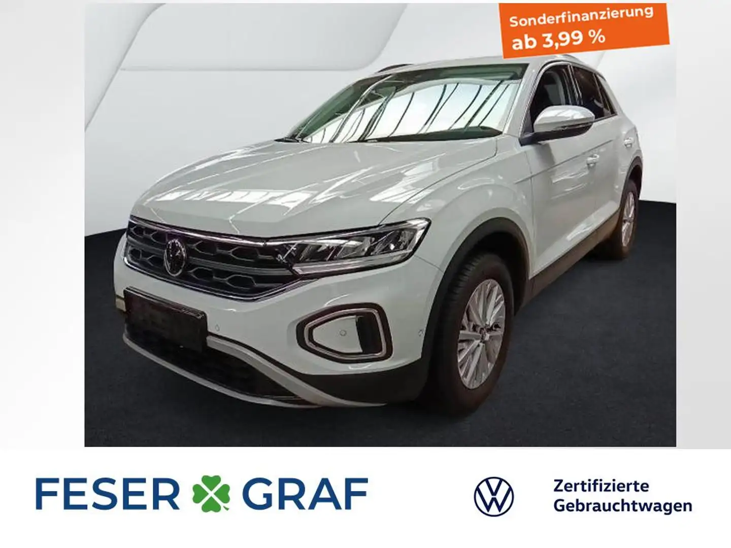 Volkswagen T-Roc Life 1.0 TSI 6-Gang NAVI LED Blanc - 1