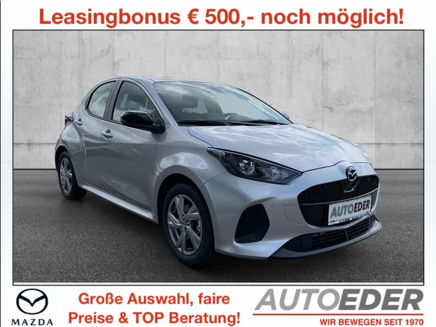 Mazda 2 Mazda2 Hybrid Exclusive Line Aut. Silber - 1