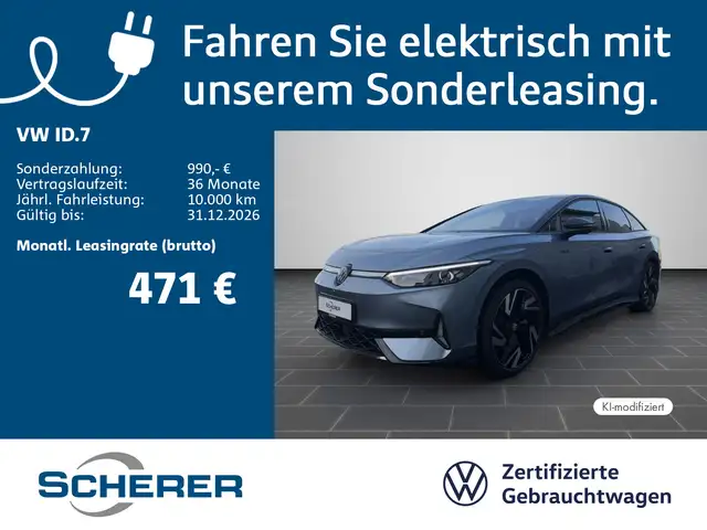 Volkswagen ID.7 GTX 4MOTION 91 kWh AHK RFK NAVI H&K 3j GARA