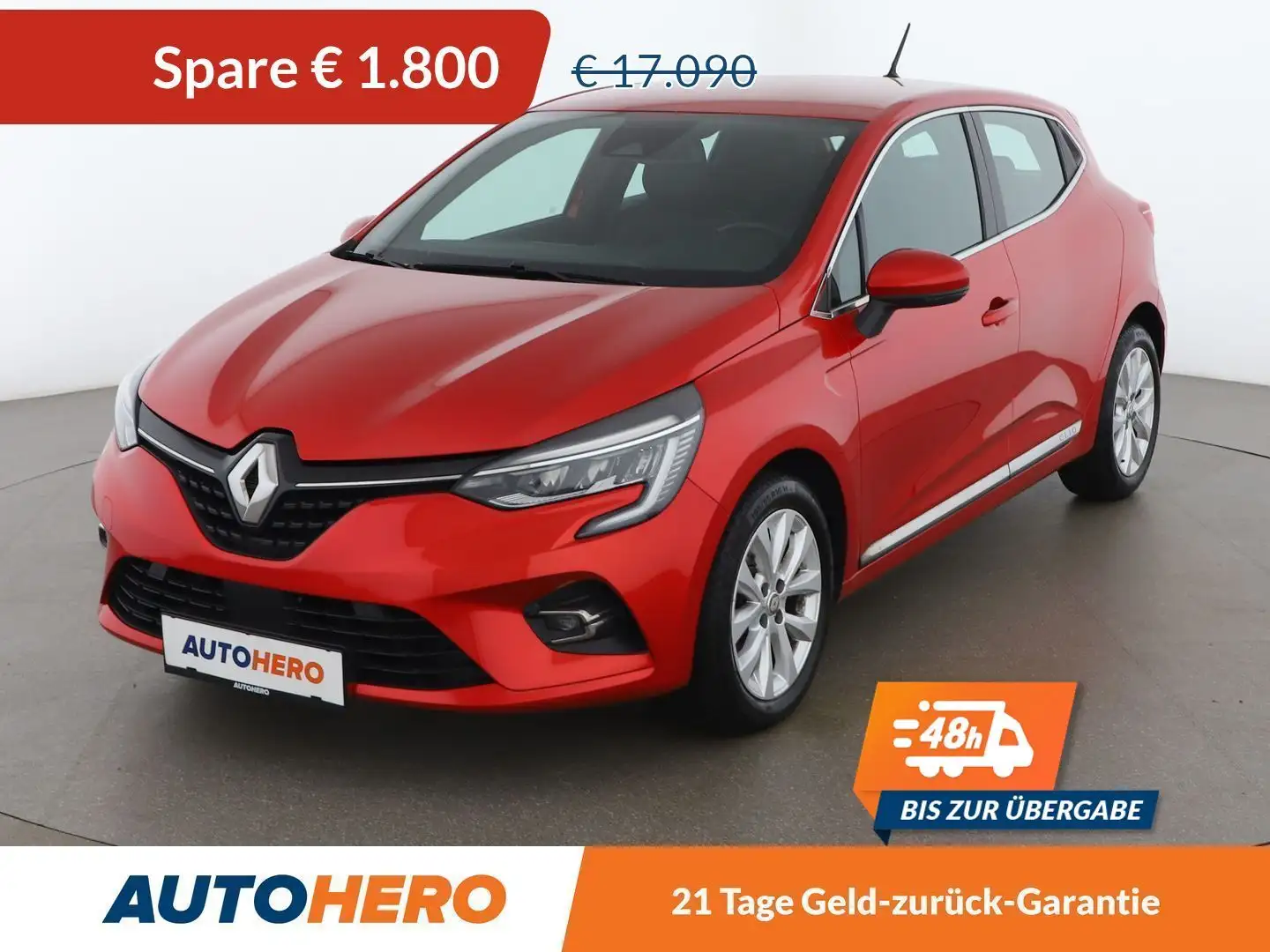 Renault Clio 1.3 TCe Intens Aut. *LED*NAVI*CAM*TEMPO*SPUR*SHZ* Rot - 1