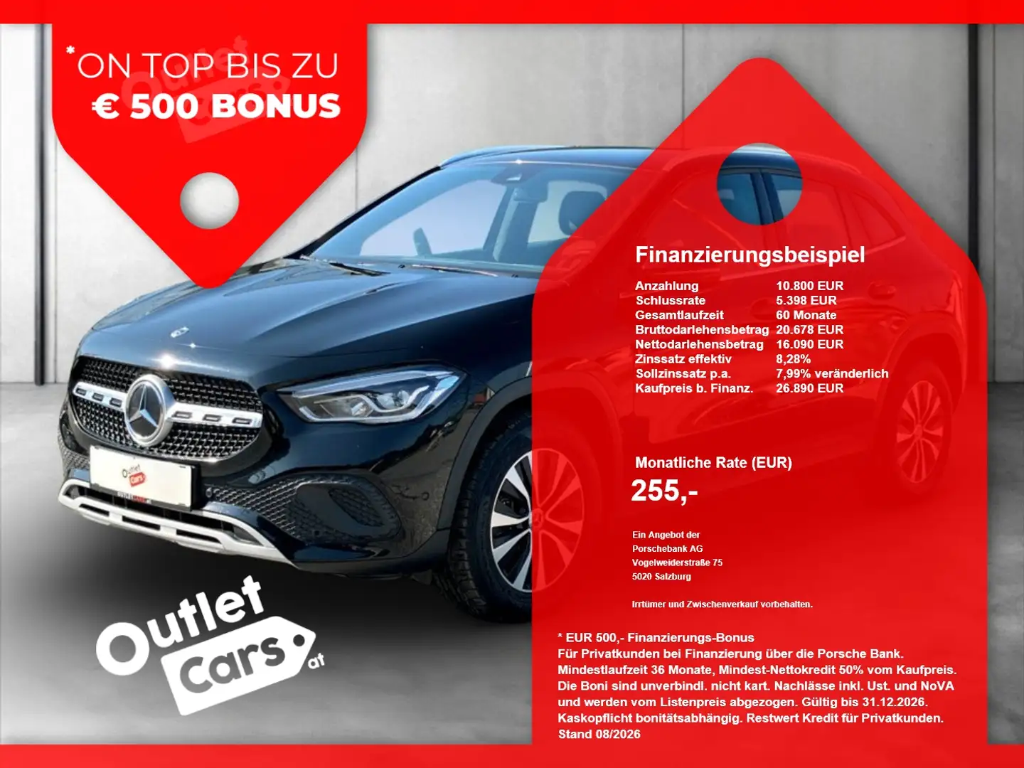 Mercedes-Benz GLA 180 d Style LED+LEDER+NAVI+RFK+PDC+SHZ+AHK Schwarz - 1