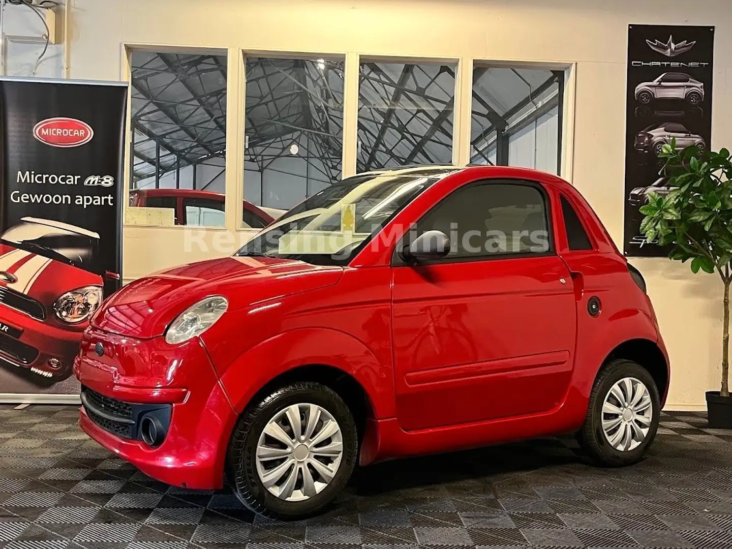 Microcar Due Fiat 500 Look Sport Mopedauto Minicar 45 KM Rot - 1