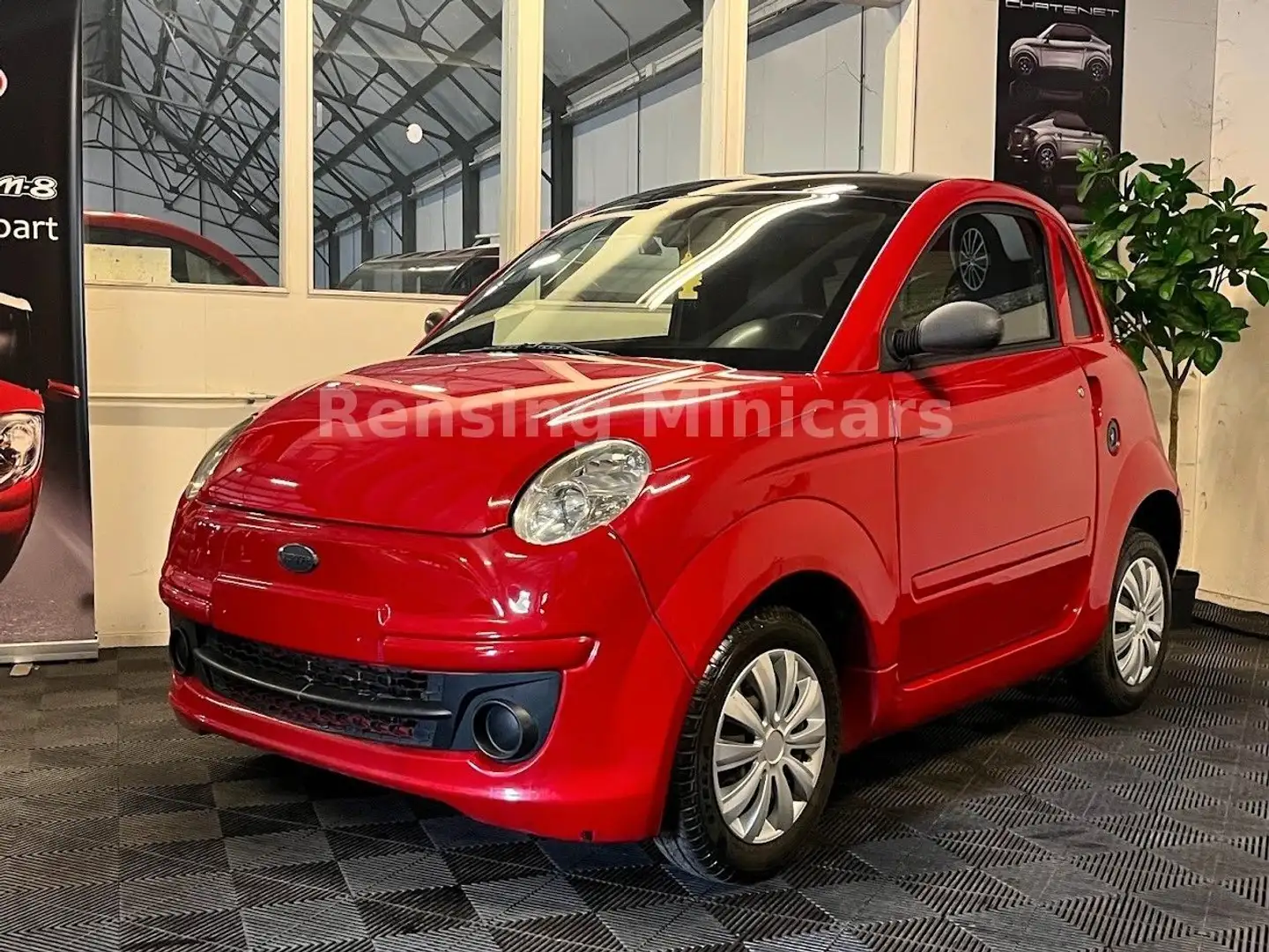 Microcar Due Fiat 500 Look Sport Mopedauto Minicar 45 KM Rot - 2
