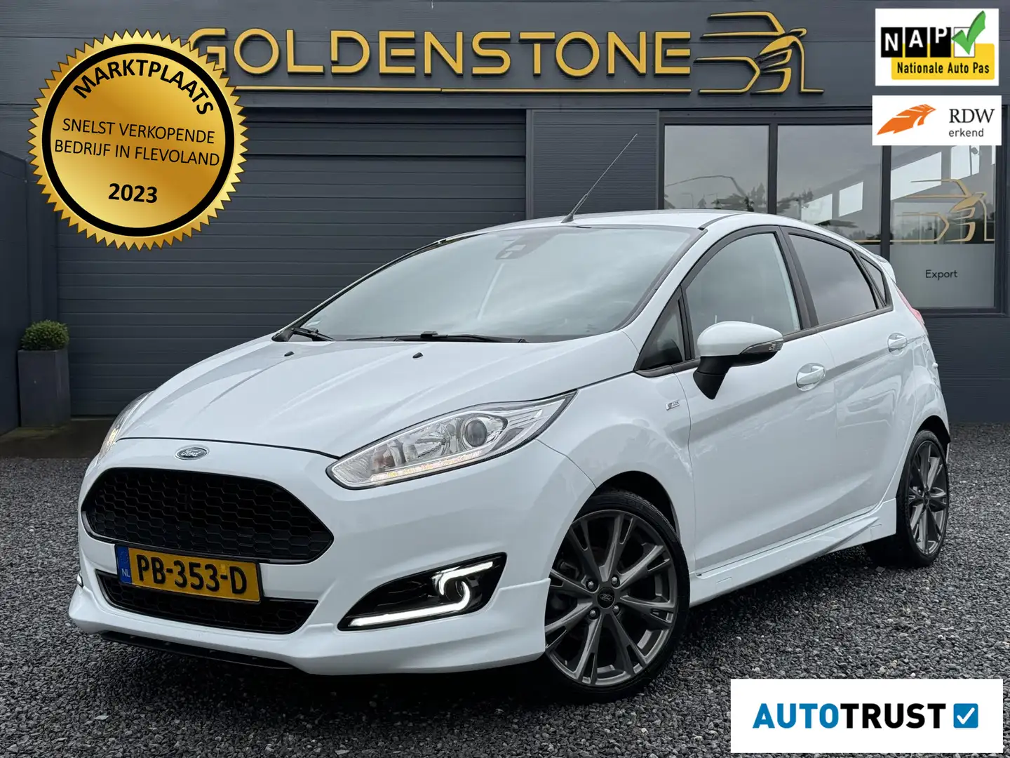Ford Fiesta 1.0 EcoBoost ST Line Navi,Clima,Cruise,PDC,N.A.P, Wit - 1