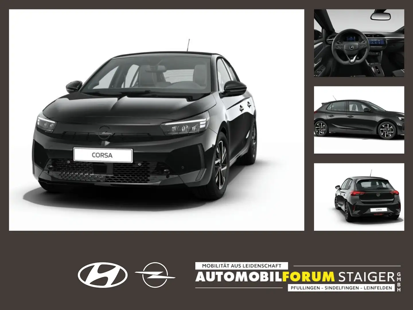 Opel Corsa GS 1.2 Turbo Schwarz - 1