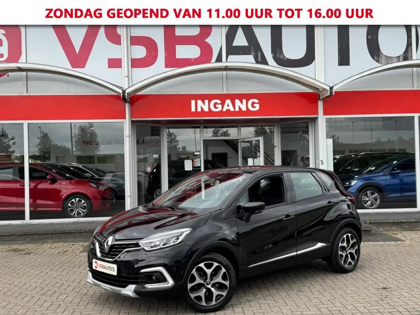 Renault Captur 1.3 TCE 130PK LED NAVI CAMERA ECC-AIRCO LMV PDC Zwart - 1