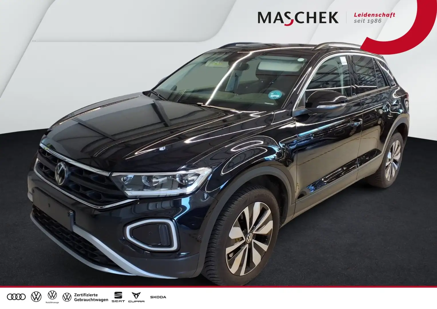 Volkswagen T-Roc Goal 2.0 TDI DSG Navi AHK GRA Sitzh. Kamera AHK AC Schwarz - 1