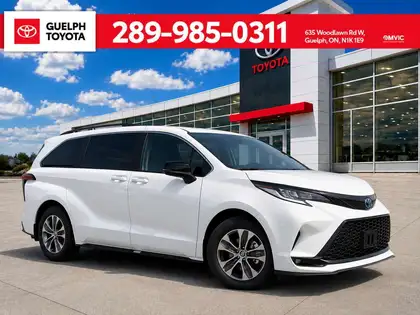 White 2025 Toyota Sienna Minivan All-Wheel Drive Automatic