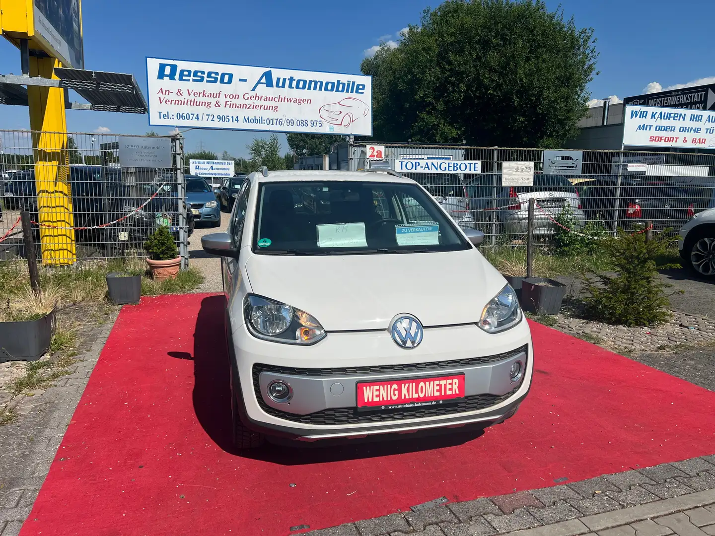 Volkswagen up! cross up!*3.850 KM ORIGINAL*1-HAND*RENTNER*WIE NEU Blanc - 1