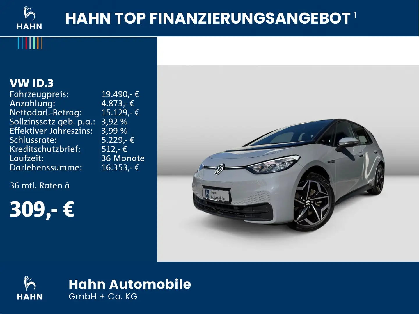 Volkswagen ID.3 Pro Performance Life SHZ Navi LED Keyless Grijs - 2