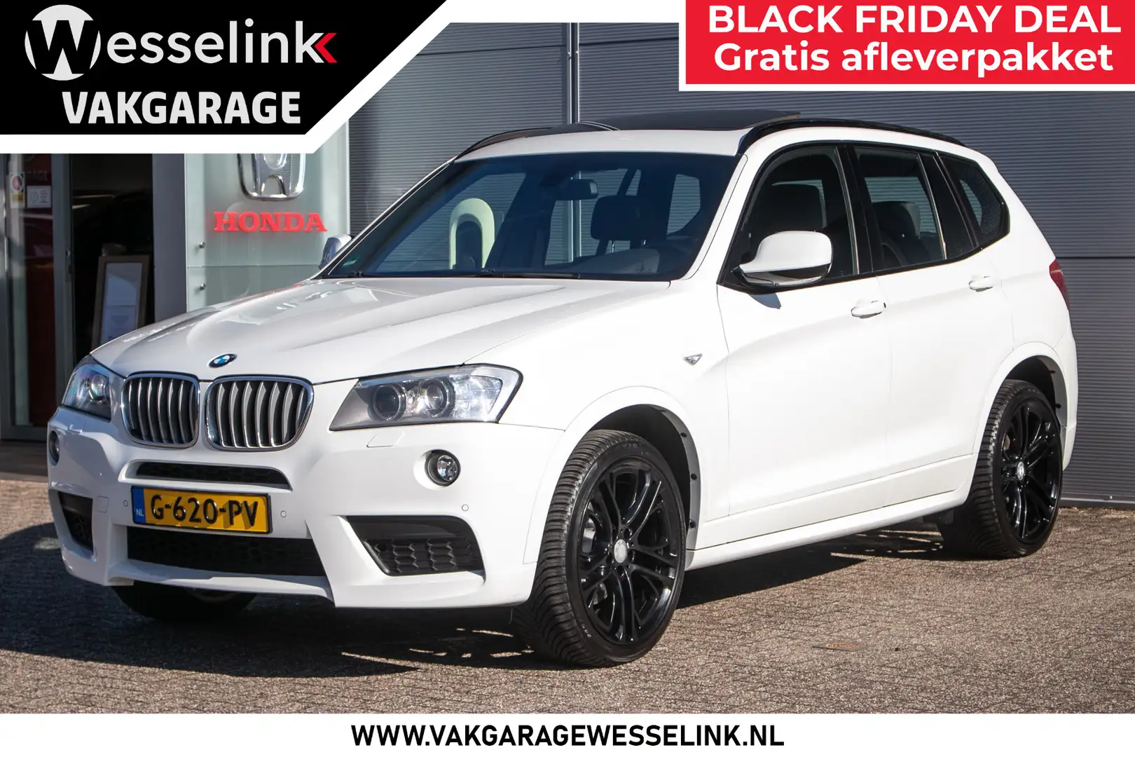 BMW X3 xDrive28i High Executive M-sport Schuif/kanteldak Weiß - 1