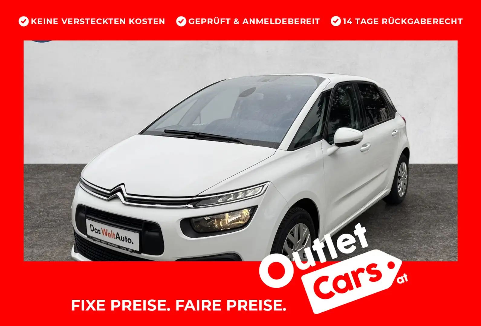 Citroen C4 Picasso BlueHDi 120 6-Gang Seduction Blanc - 1