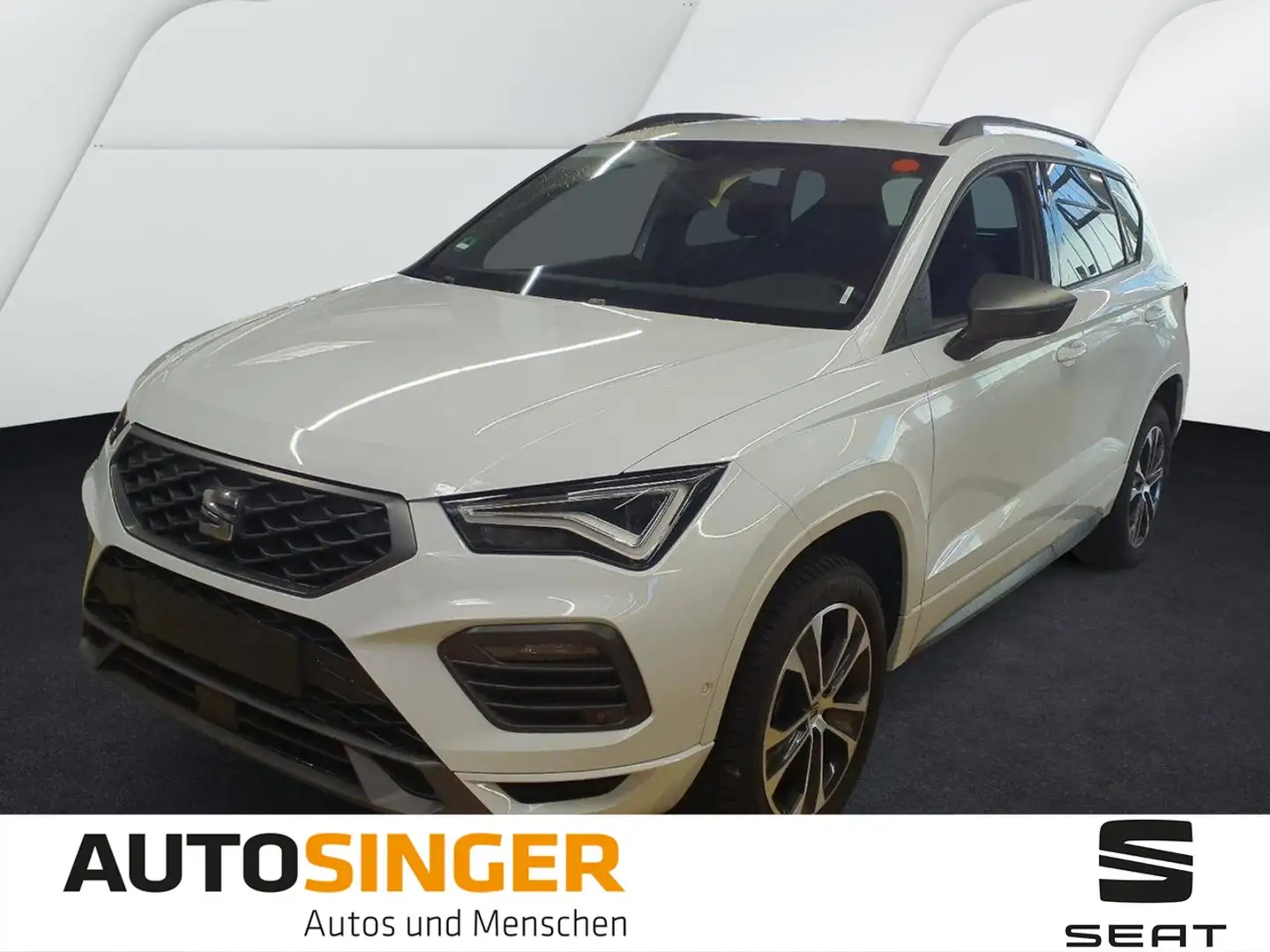 SEAT Ateca FR 2.0 TDI DSG *AHK*LED*NAVI*ACC*SHZ*R-CAM Weiß - 1