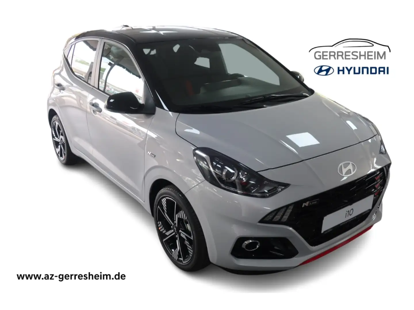 Hyundai i10 1.0 Turbo N LINE Dach-Lackierung/Navi/Rückfahrkame Grau - 1