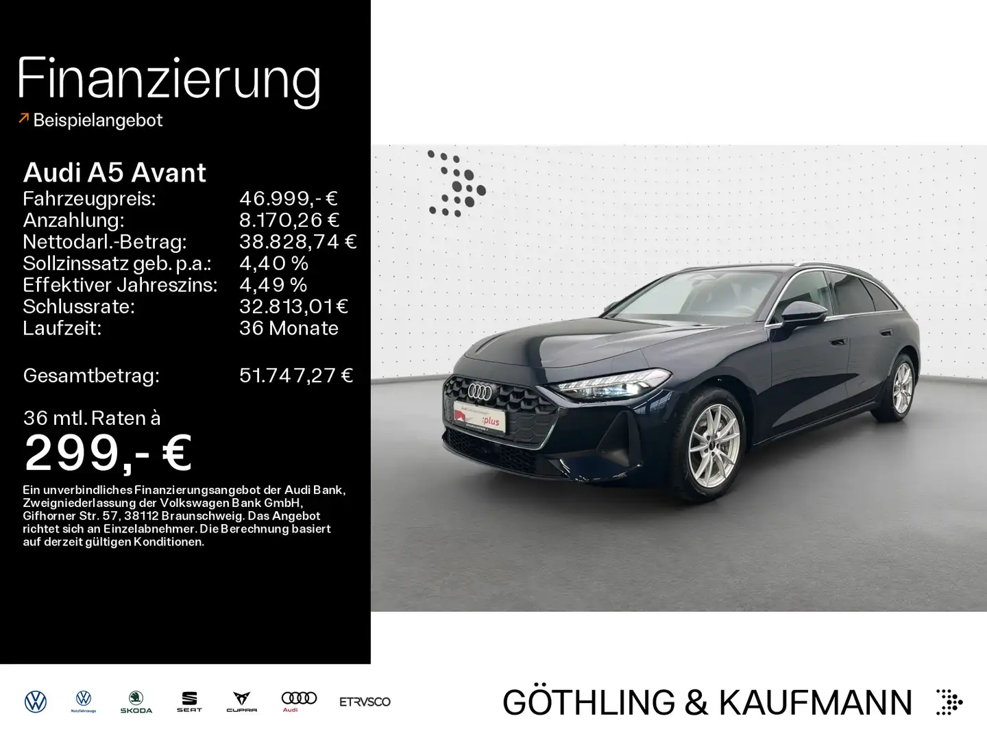 Audi A5 40 TDI S tro*B&O*HUD*LED*Virtual*Navi+* Blau - 1