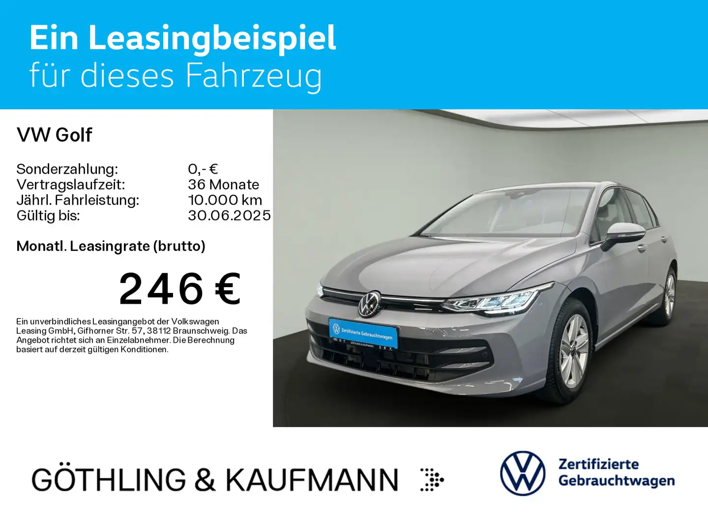 Volkswagen Golf Life 1.5 TSI 85kW 6-Gang*FACELIFT*APP*SHZ*A Grau - 2