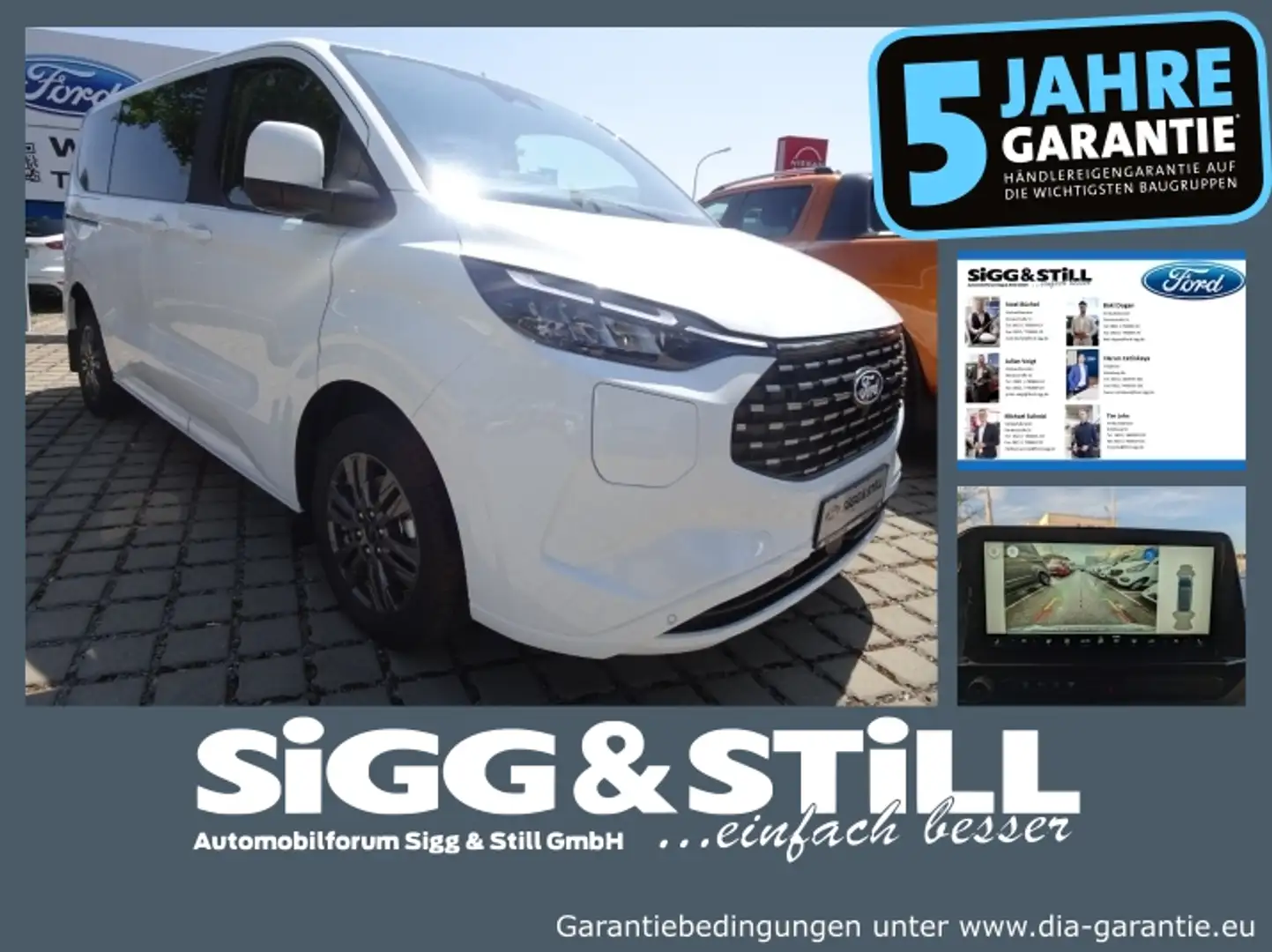 Ford Tourneo Custom Titanium 320 L1 AHK*ACC*B&O*LED Weiß - 1