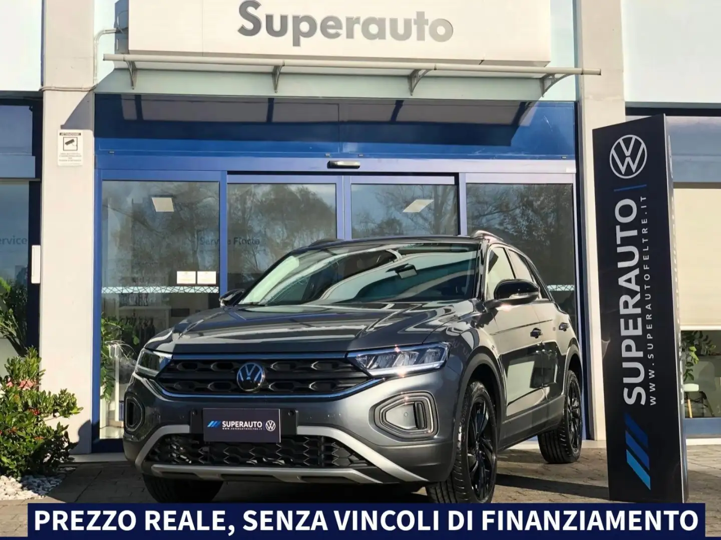 Volkswagen T-Roc 1.0 TSI Sport *KM0*APPCONNECT*CERCHI LEGA BLACK 18 Grigio - 1